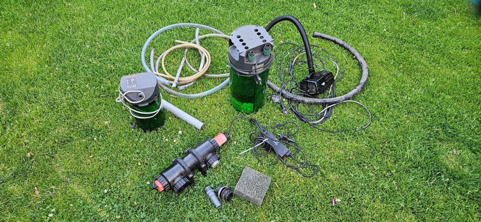 Aquarium pompen met filter EM en EHEIM Vijverpomp en UV lamp, Ophalen of Verzenden, Gebruikt, Vijverpomp
