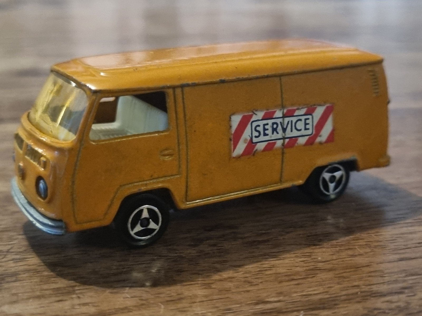 Majorette VW T2 Service Busje - Vintage Speelgoedauto, Ophalen of Verzenden, Gebruikt