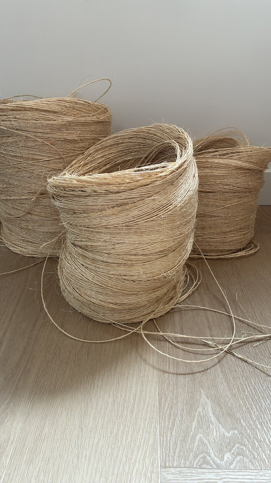 3 kg sisal weefgarens 2 mm dik, Ophalen of Verzenden, Zo goed als nieuw, Rechthoekig