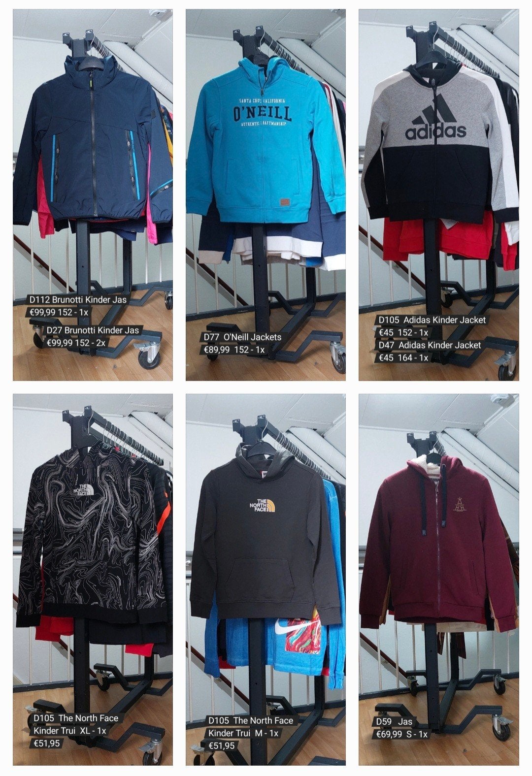 Partij Kinder Merkkleding Te koop! O'Neill, Brunotti, Adidas, Kinderen en Baby's, Ophalen of Verzenden, Nieuw, Overige maten