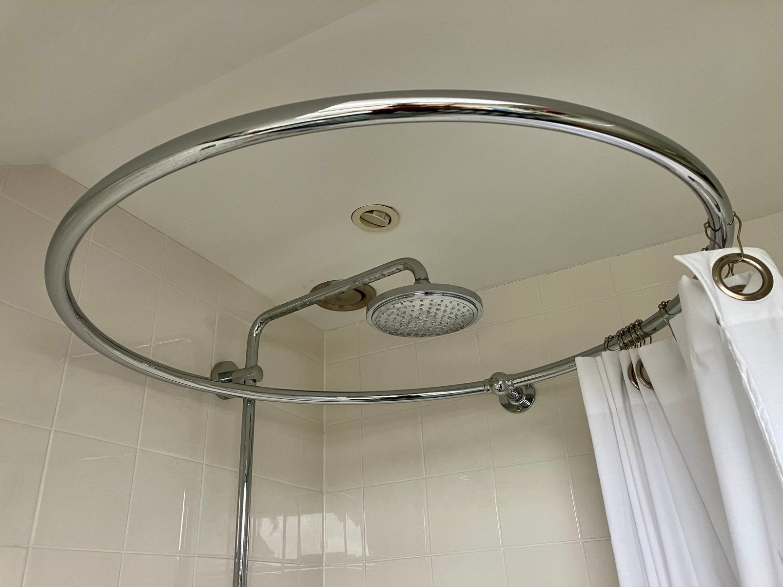 Rond design douchestang, Ophalen, 100 tot 150 cm, Overige typen, Zo goed als nieuw