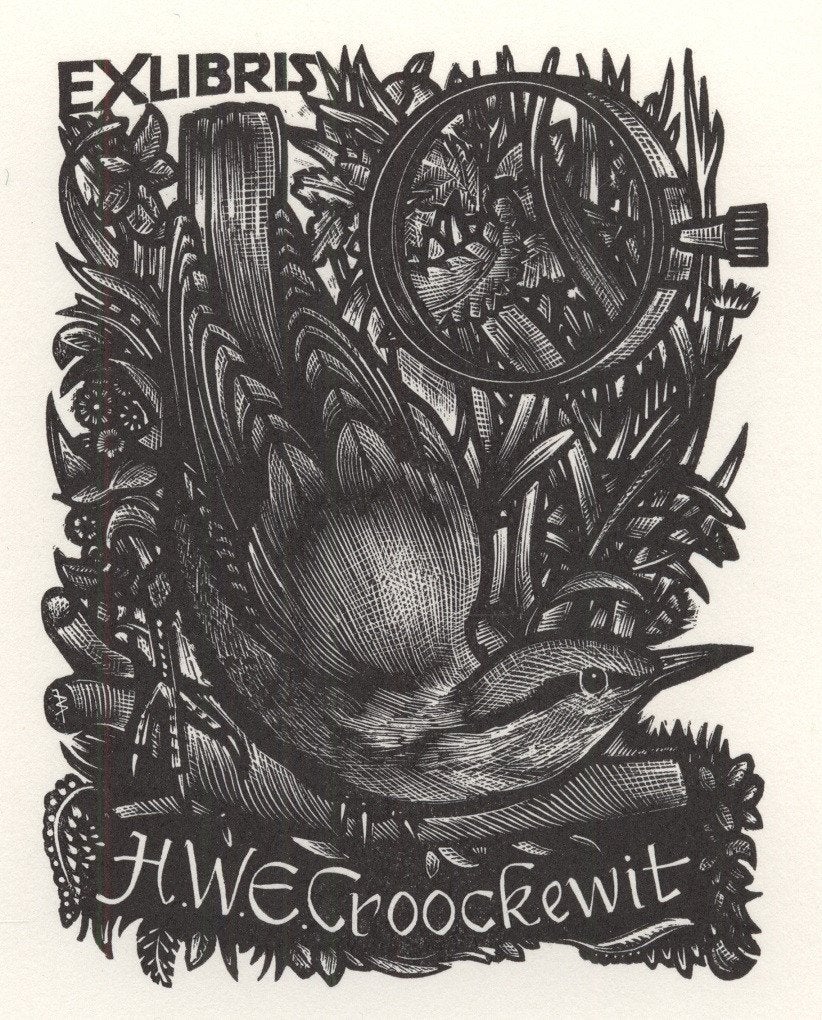 0562 Ex Libris Nederland : Jan Battermann, 1963, Verzenden, Ex libris