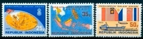 Indonesie 1977 - ZBL875-878 - Verklaring ASEAN landen, Ophalen of Verzenden, Postfris, Zuidoost-Azië