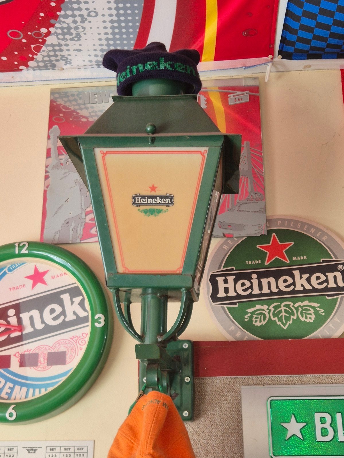 twee Heineken lampen, die nog werken ook., Ophalen, Gebruikt, Heineken