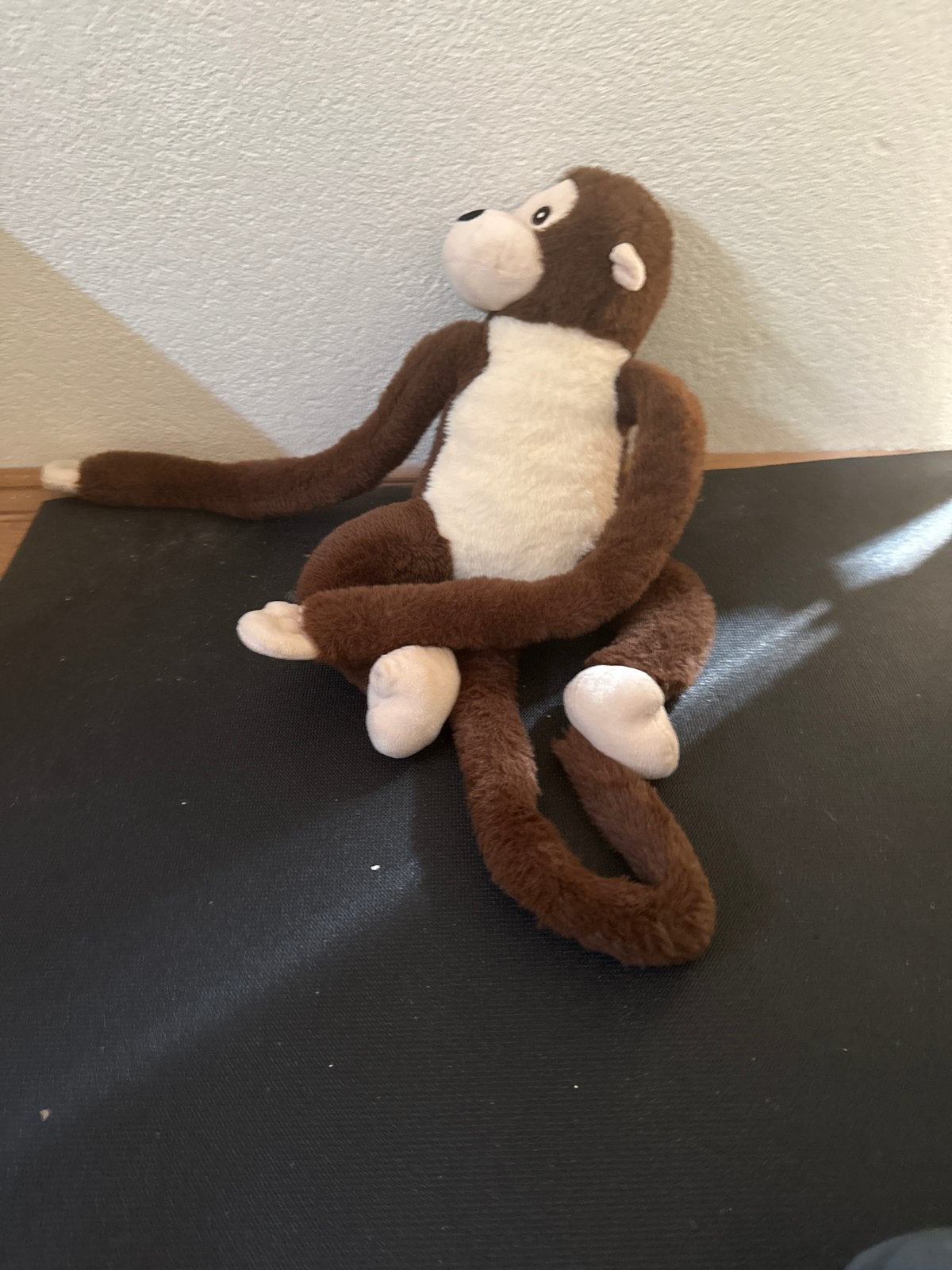 bruine aap knuffel met lange armen, Ophalen, Zo goed als nieuw, Middelgroot (20 tot 80 cm), Bruin