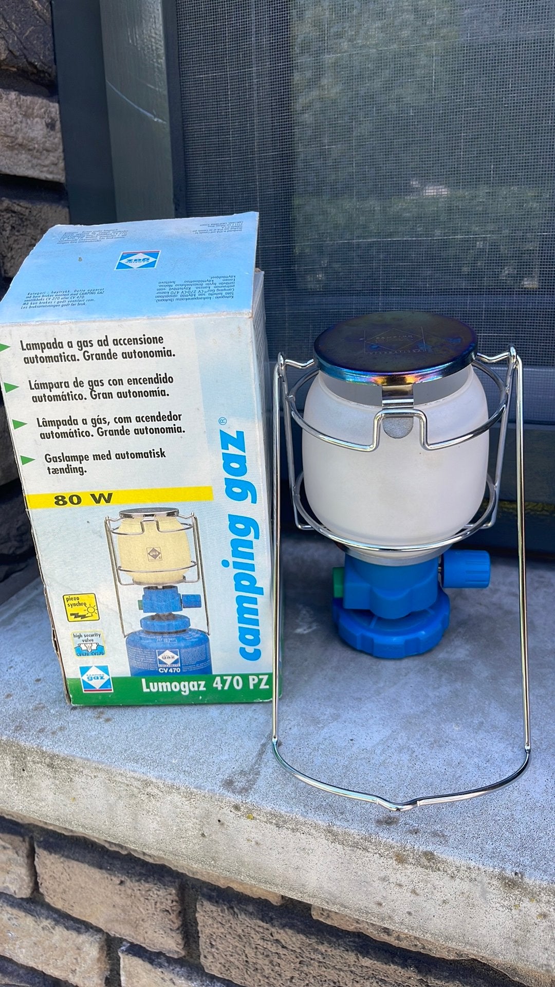 Camping gaz gaslamp, Caravans en Kamperen, Ophalen of Verzenden, Gebruikt