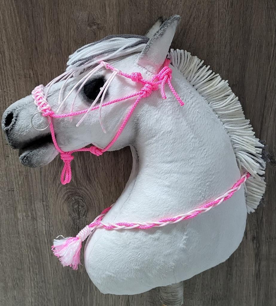 7 delig Hobbyhorse touwhalster set roze/wit, Ophalen of Verzenden, Nieuw, Jongen of Meisje