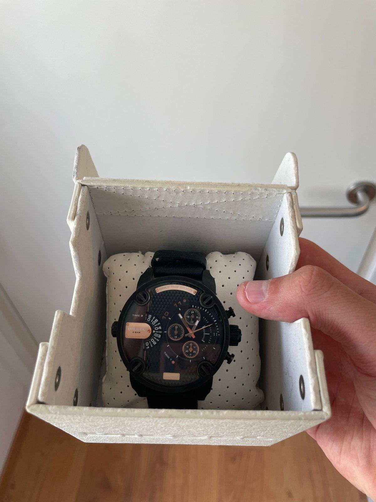 Diesel Mr Daddy 2.0 DZ7291 - Nieuw doos en aankoopbewijs, Overige merken, Leer, Staal, Polshorloge