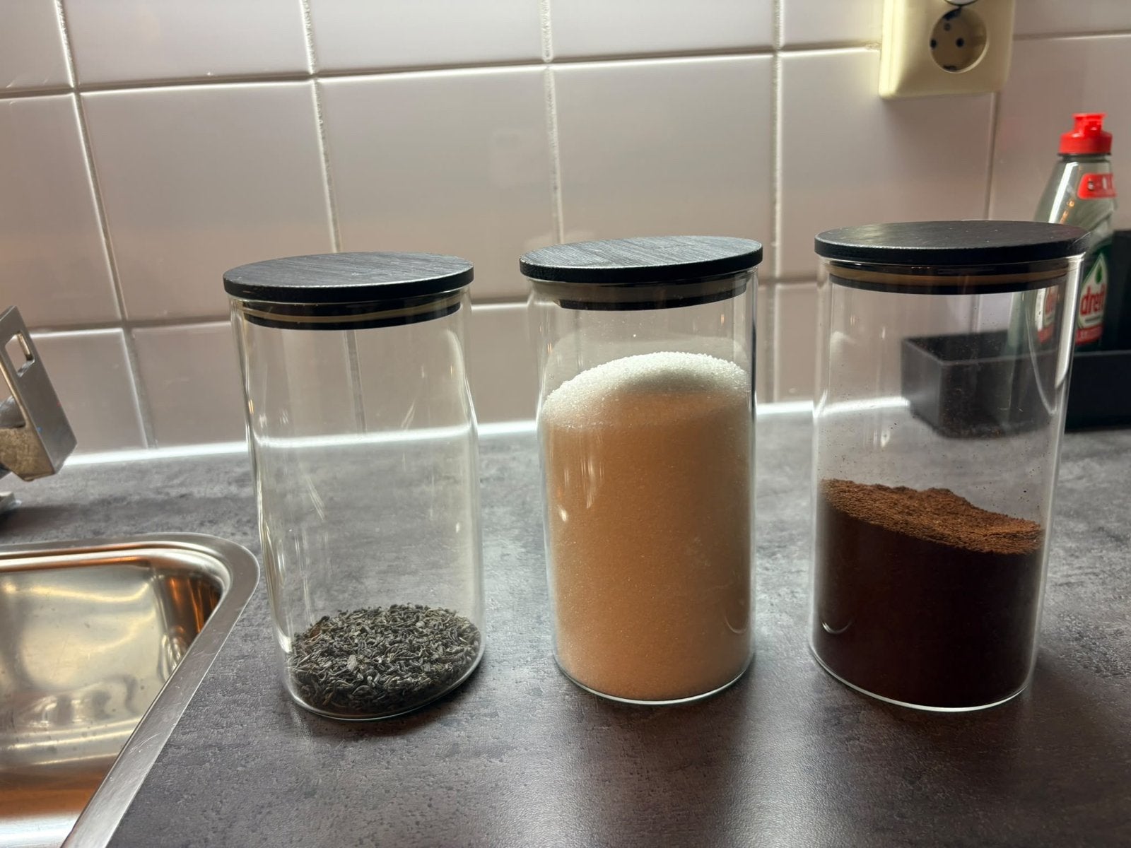 Glazen voorraadpotten, schalen en kommen, Ophalen, Gebruikt, Modern, Glas