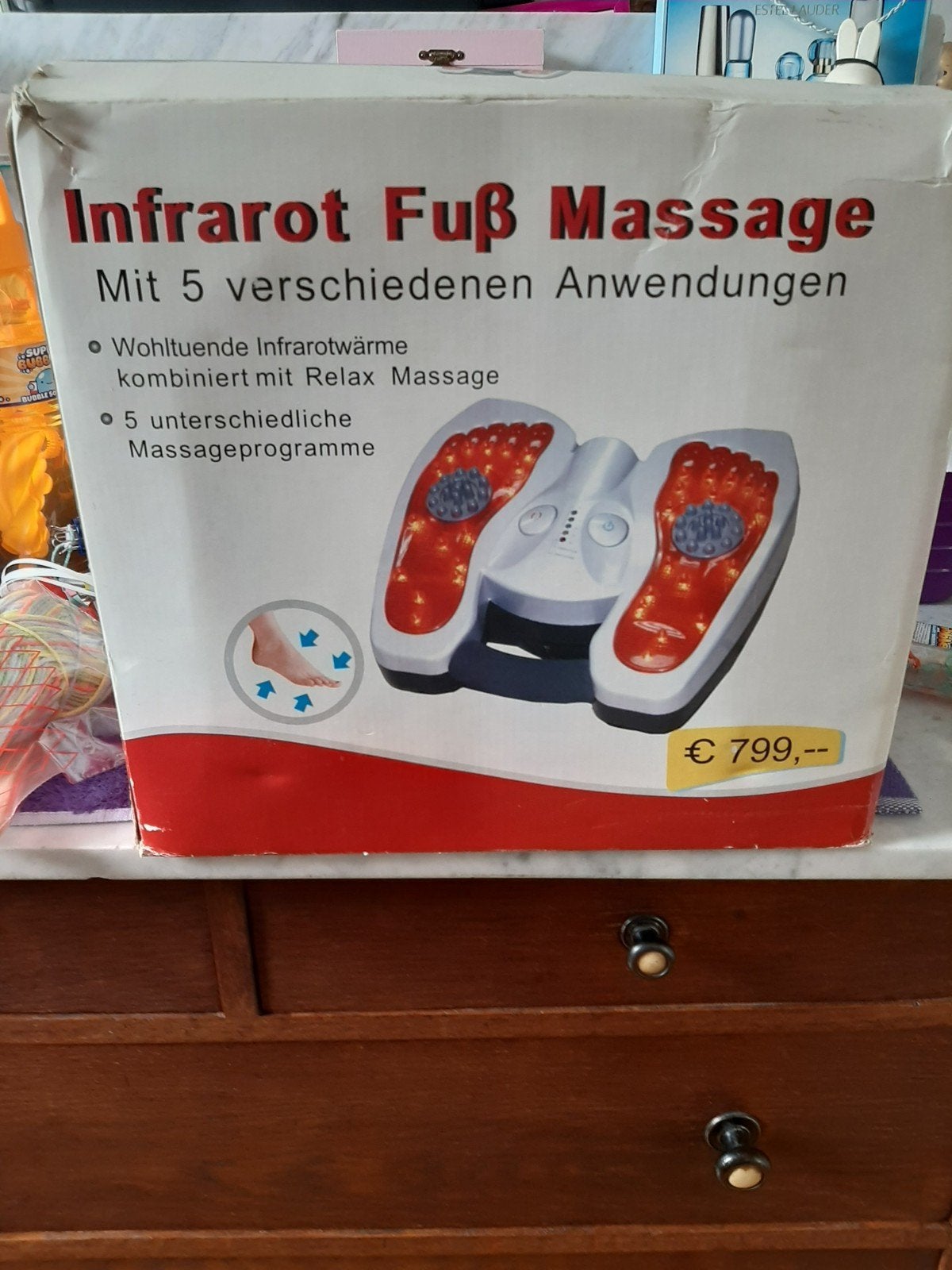 Infrarood Voetmassage Apparaat met Warmte en Relaxfunctie, Ophalen of Verzenden, Nieuw, Apparaat