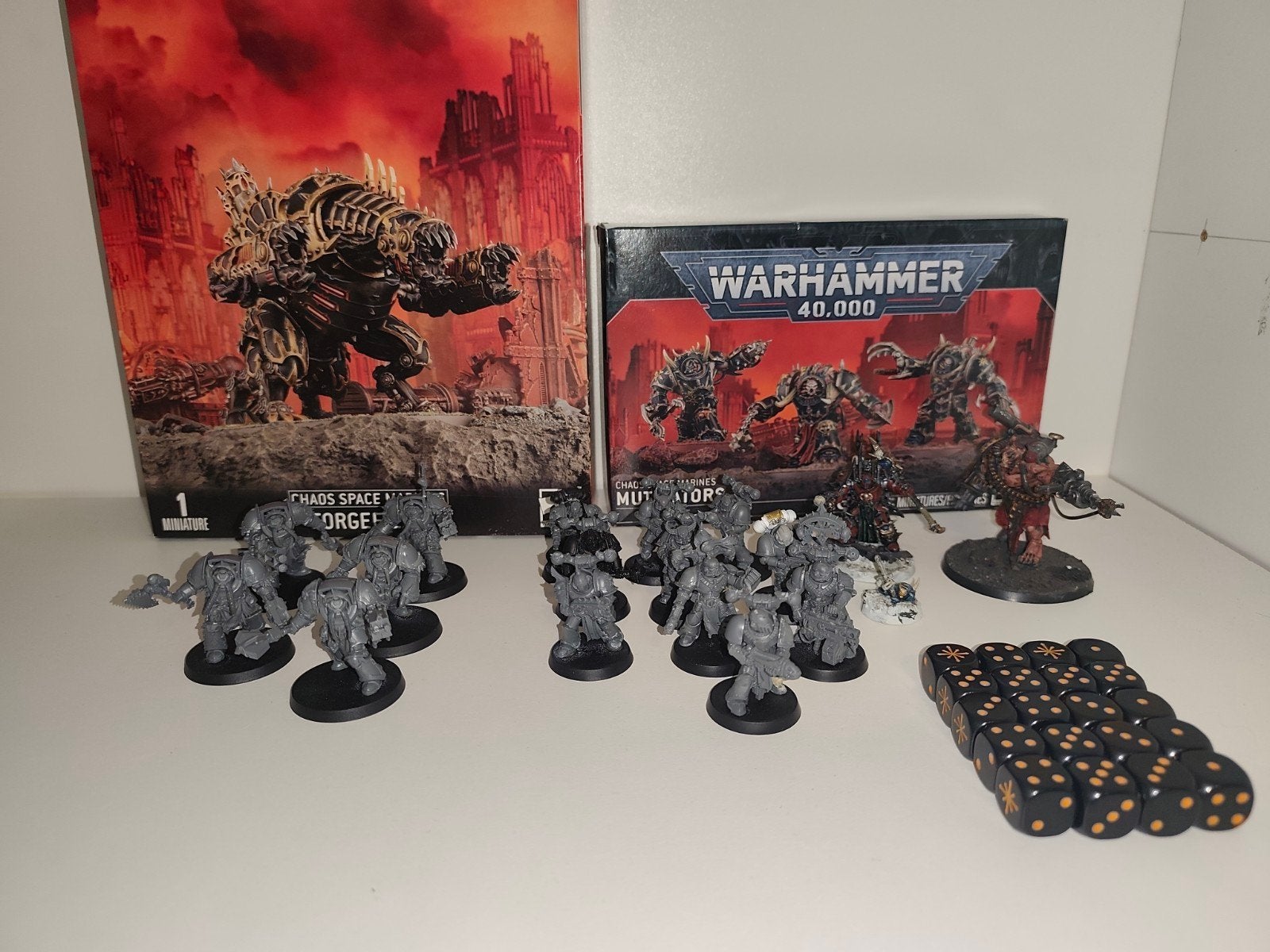 Warhammer Warhammer40k Chaos Space Marines, Ophalen of Verzenden, Gebruikt, Warhammer 40000, Figuurtje(s)
