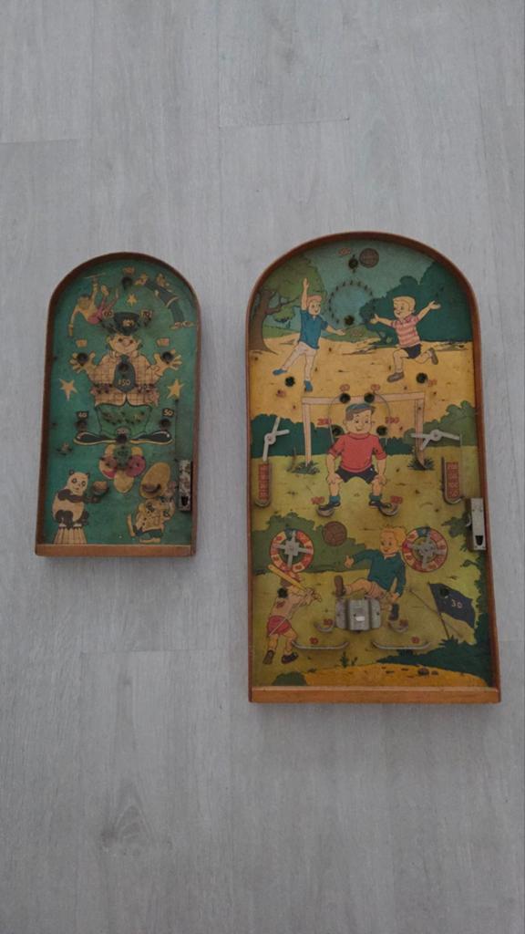 Vintage Flipperkast Spelletjes - Set van 2, Ophalen of Verzenden