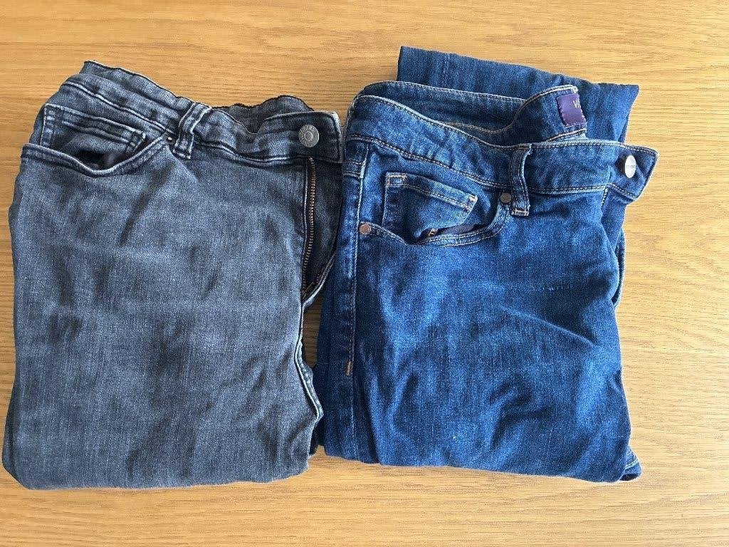 2 broeken Violeta by mango maat 48 en 50, Ophalen, Mango, Blauw, Gedragen