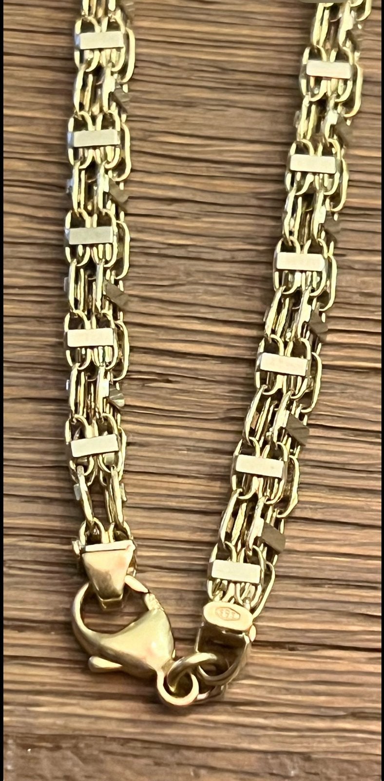 14 karaat gouden ketting 22 gram, Ophalen of Verzenden, Zo goed als nieuw, Goud, Goud