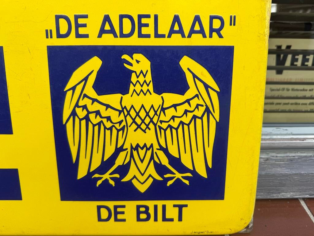 Vintage Emaille Reclamebord 'De Concurrent' - De Adelaar, Ophalen