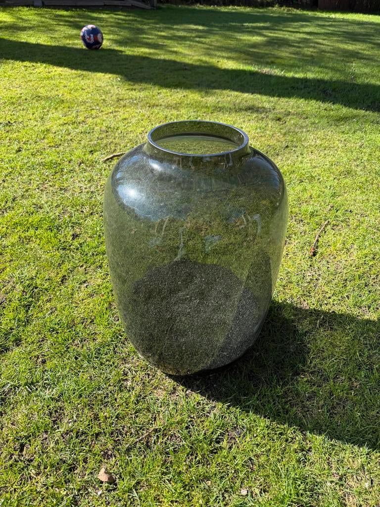 Grote kara XL zwarte glazen hotel chique vaas, Huis en Inrichting, Woonaccessoires | Vazen, Ophalen, Zwart, Minder dan 50 cm, Glas