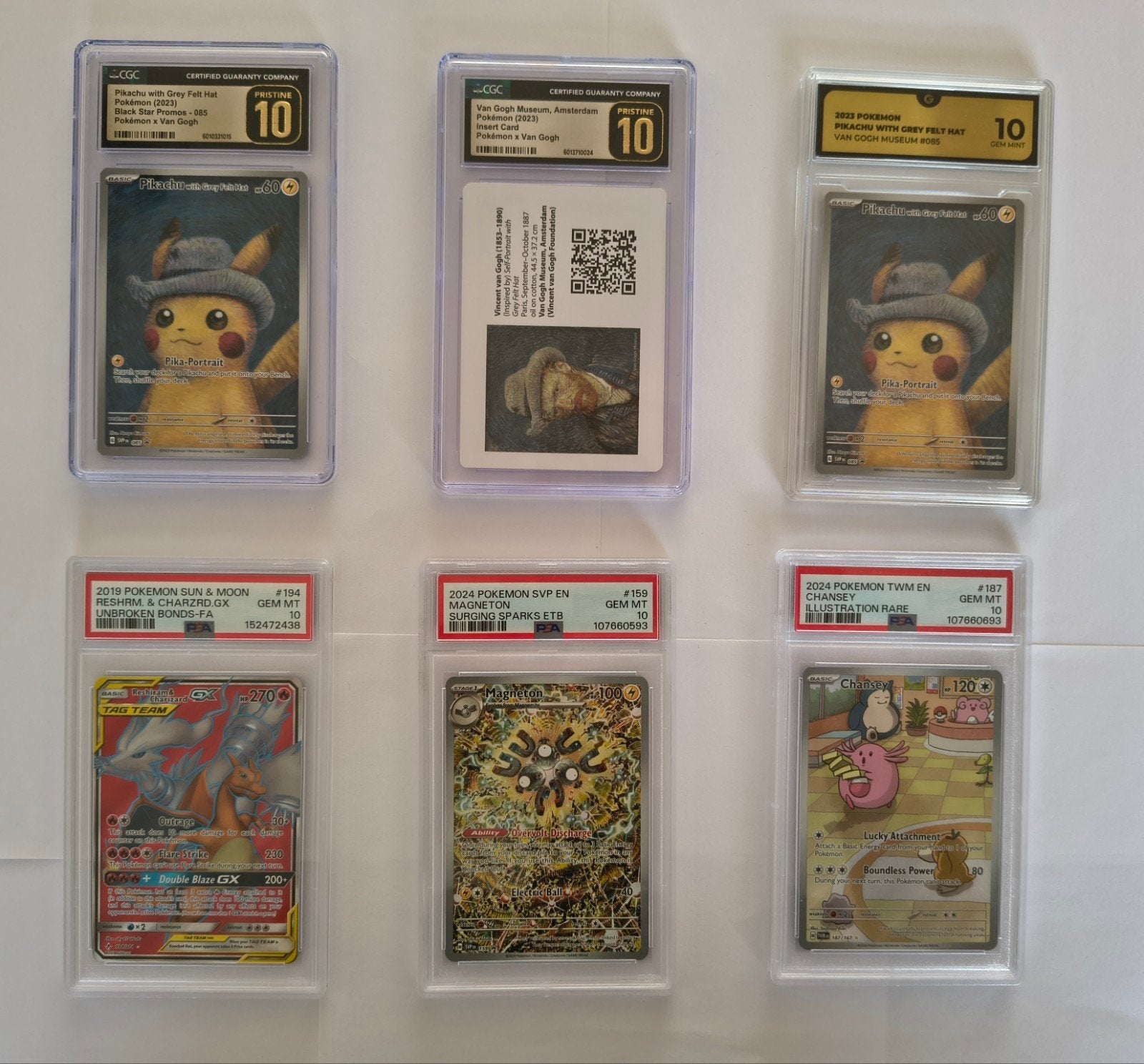 6x Slabs Psa 10 Cgc pristine 10 Global Grading 10, Hobby en Vrije tijd, Verzamelkaartspellen | Pokémon, Ophalen, Nieuw