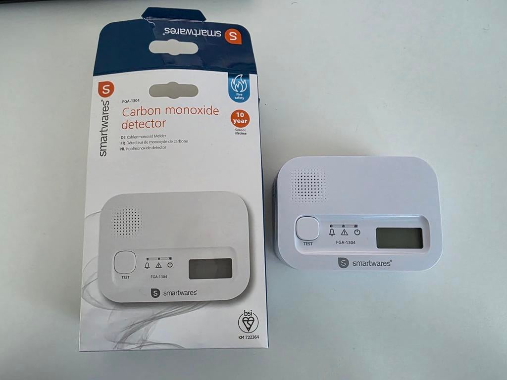 Smartwares carbon monoxide detector, Ophalen of Verzenden, Detector, Sensor of Melder, Rook