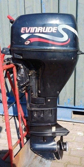 Evinrude 15 pk 4-takt langstaart elektrische start afstbed, Ophalen, 10 tot 30 pk, Gebruikt, Met afstandsbediening