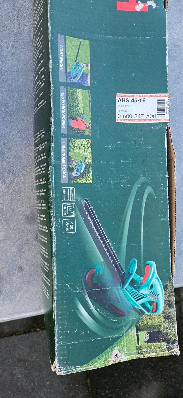 Bosch AHS 45-16 Heggenschaar - Lichtgewicht en Krachtig, Ophalen, Gebruikt, Elektrisch, Bosch