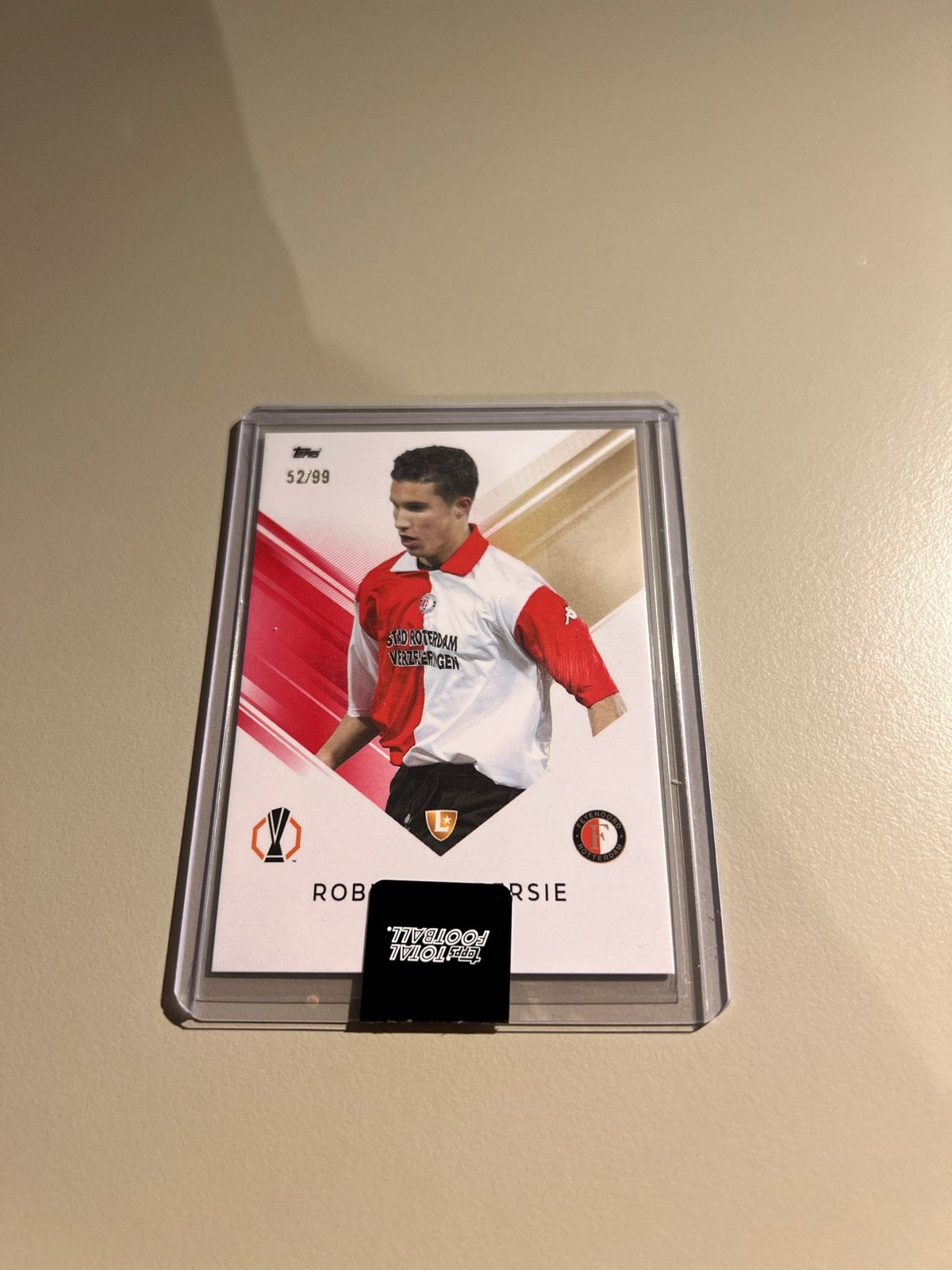 Robin van Persie Spelerskaart - Feyenoord - 52/99, Ophalen of Verzenden, Nieuw, Feyenoord, Spelerskaart