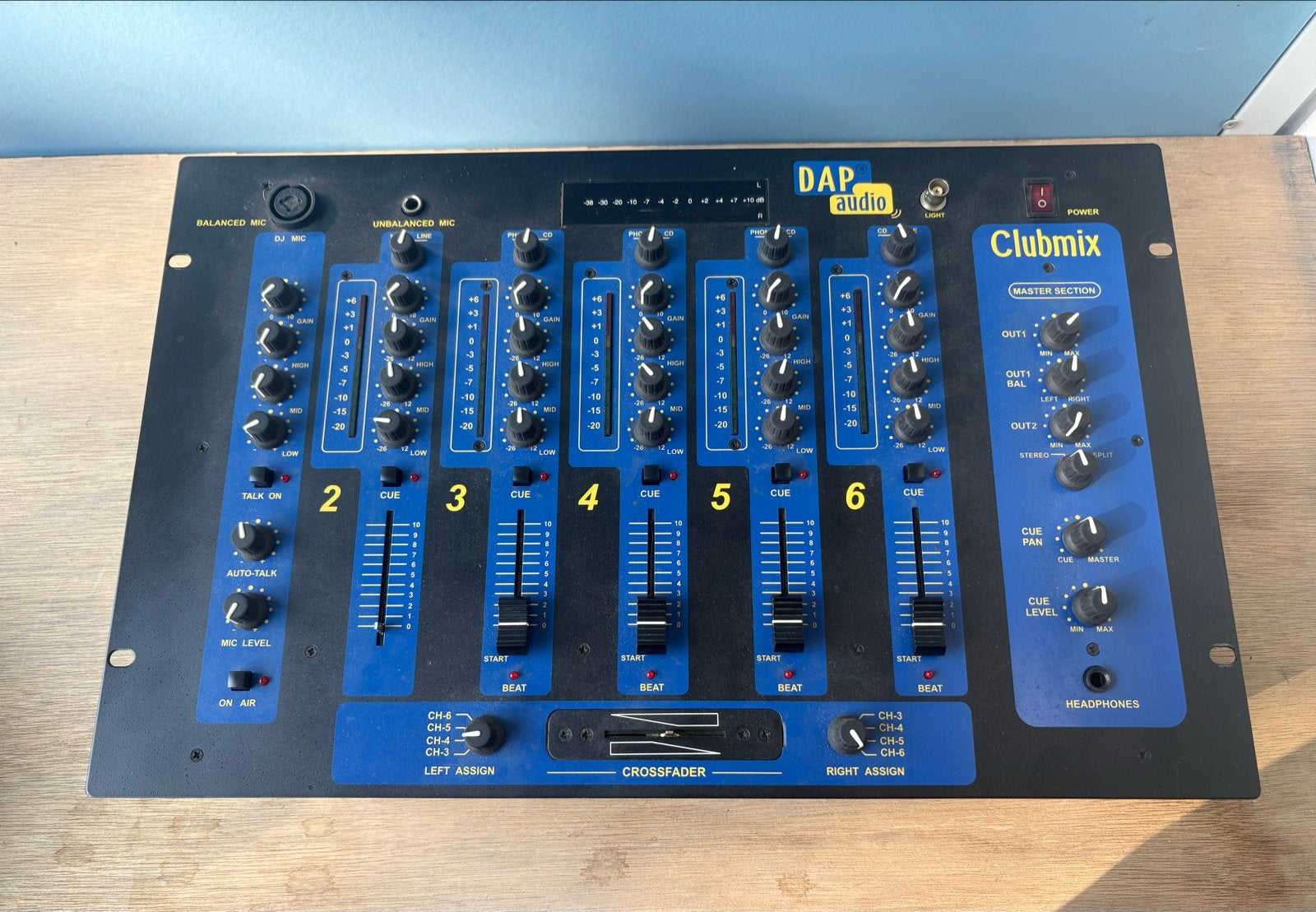 DAP Audio Clubmix DJ-mixer - 4 tot 6 kanalen werken, Ophalen, Gebruikt, Dj-set, Overige merken