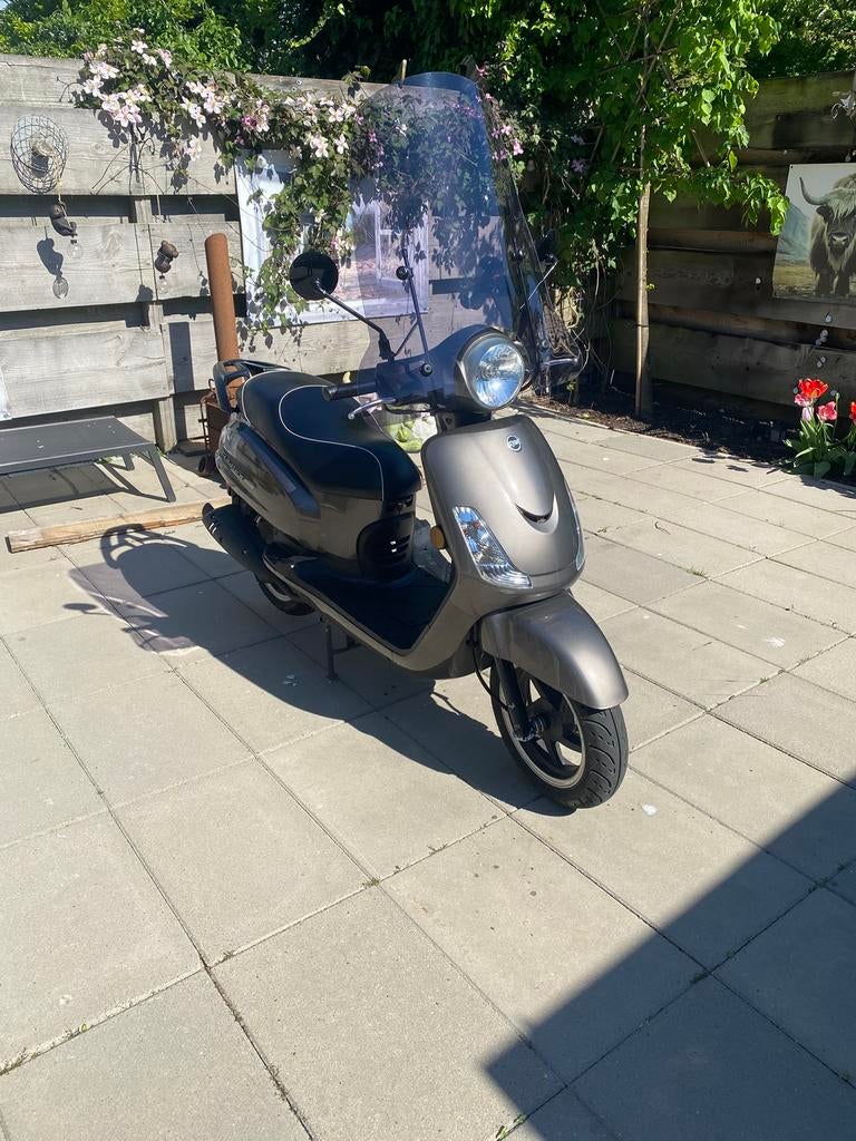 Sym fiddle 50s bj 2019 slechts 2100.km, Fietsen en Brommers, Scooters | SYM, Ophalen, Zo goed als nieuw, Benzine, Fiddle