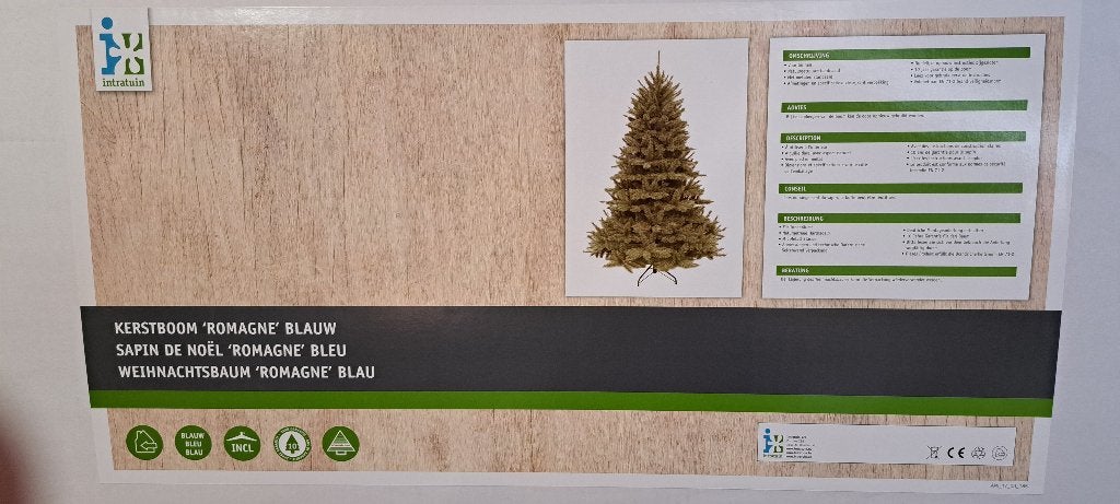 Romagne kunstkerstboom 180 cm, Diversen, Ophalen of Verzenden, Nieuw