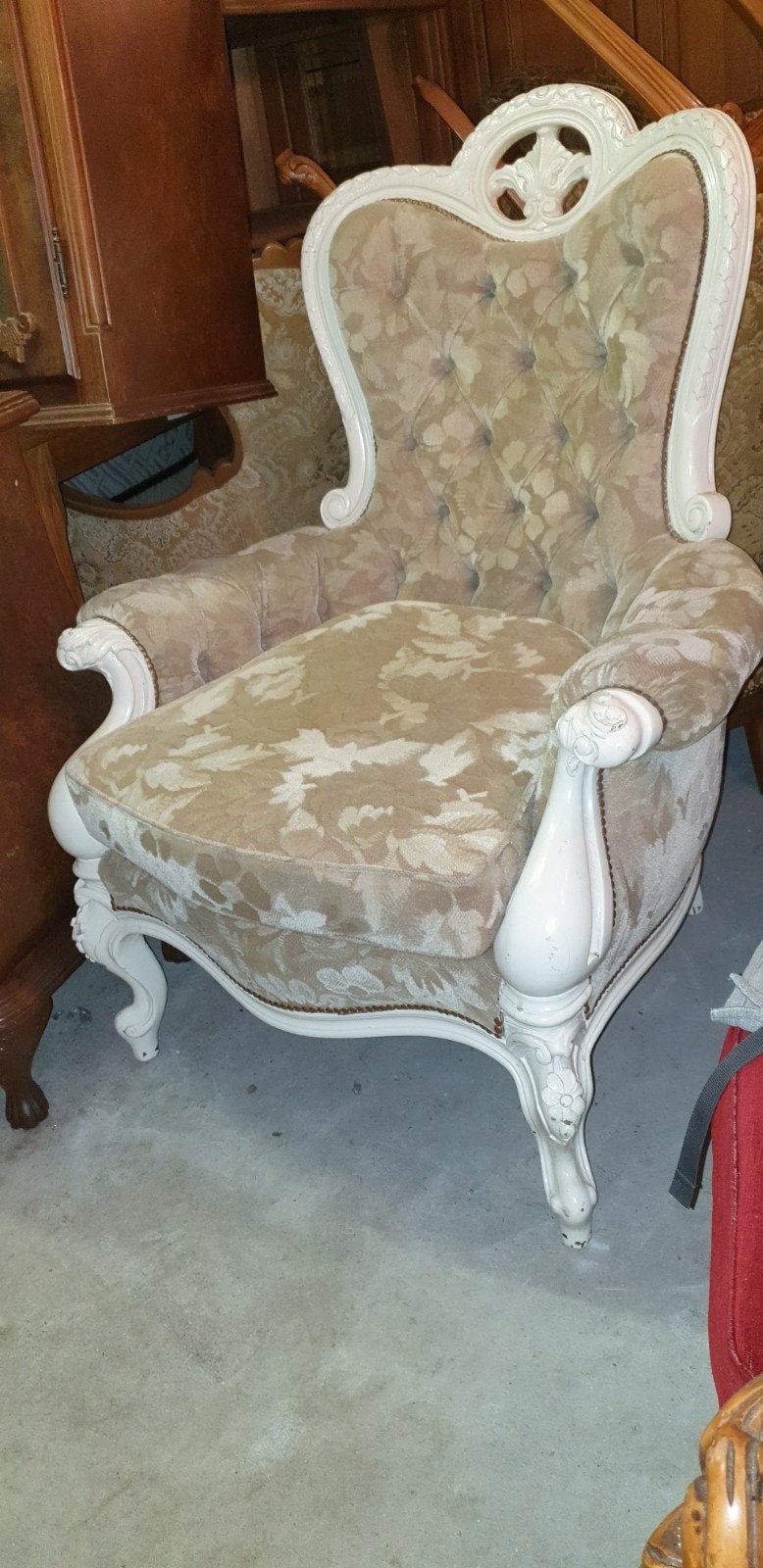 Barok Fauteuil - MAGAZIJN LEEGVERKOOP, Ophalen, Hout, Gebruikt, Barok