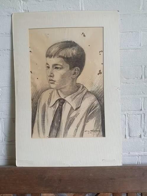 org potlood tekening van Willem Wiegmans Jos van Dijk. 1930, Ophalen