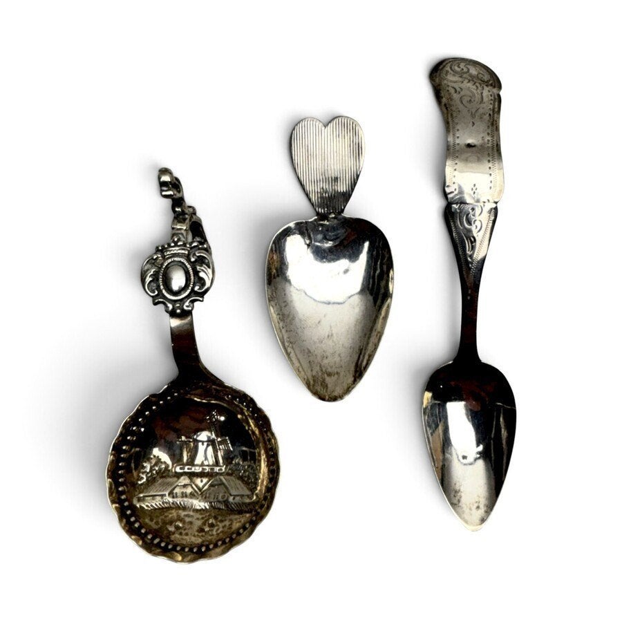 Lot schepwerk, zes Empire theelepels, Jan Hendrik Heijneker, Antiek en Kunst, Ophalen of Verzenden