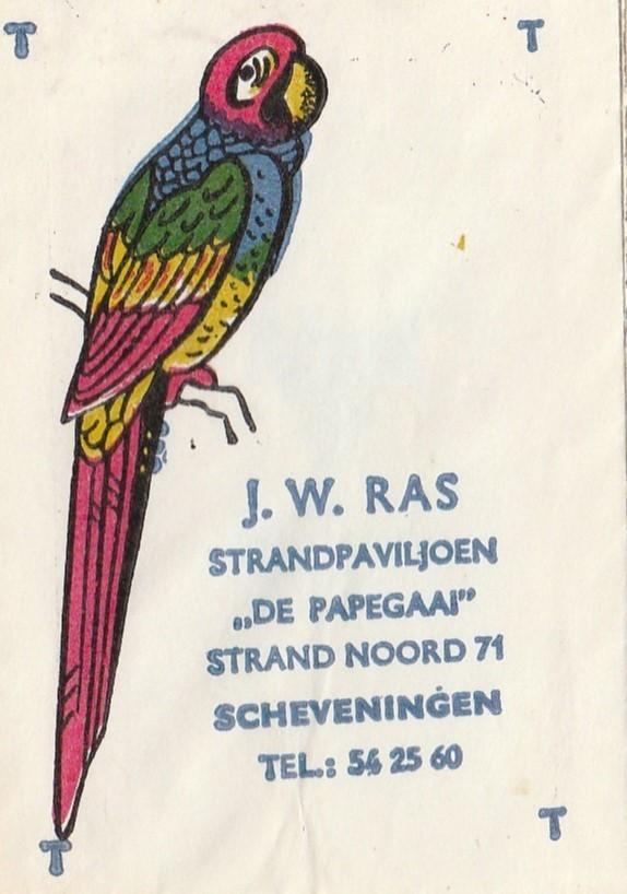 strandpaviljoen De Papegaai Strand Noord Scheveningen, Ophalen of Verzenden