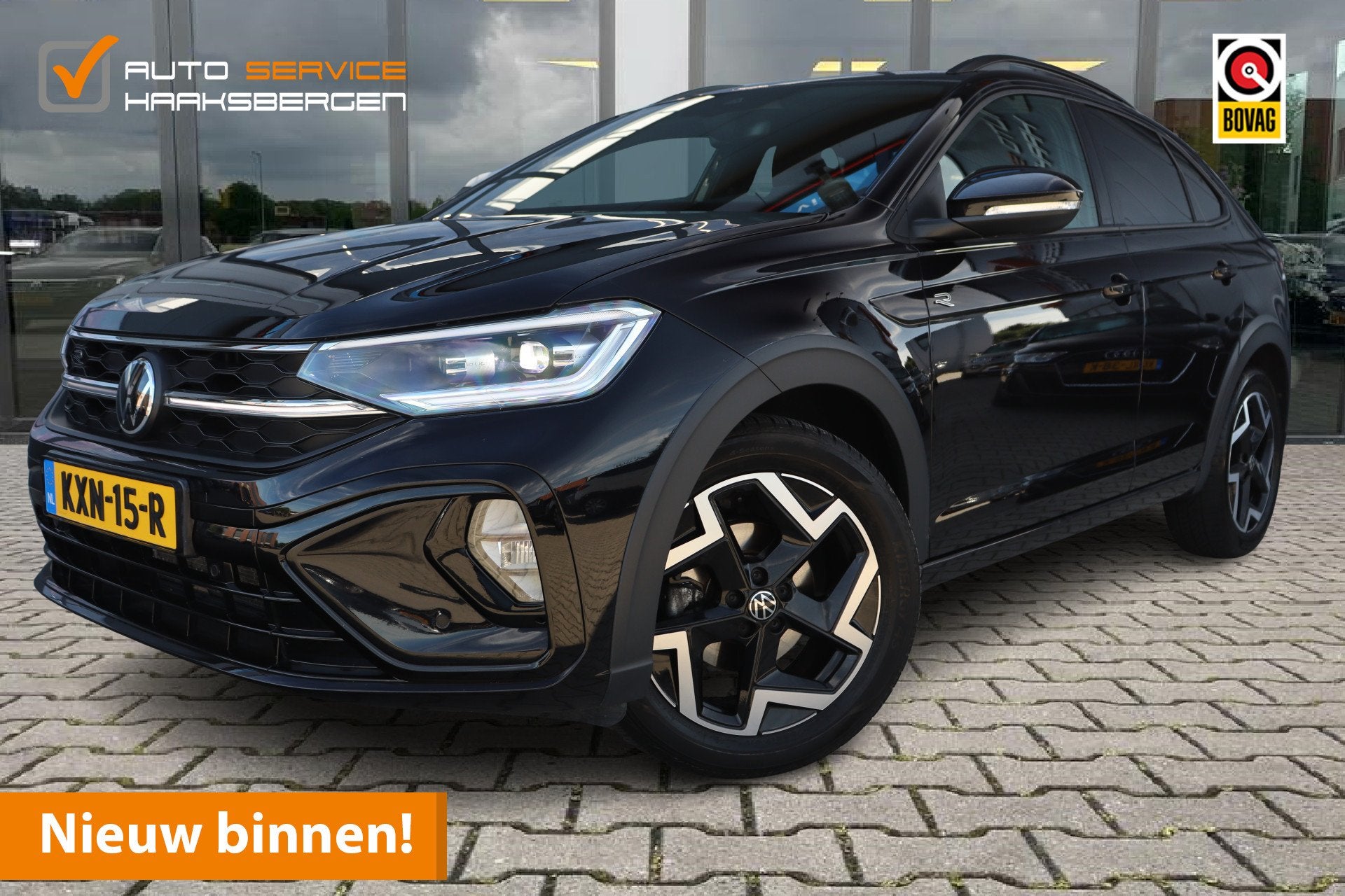 Volkswagen Taigo 1.5 TSI R-Line | Trekhaak | Camera | ACC |, Auto's, 4 cilinders, 150 pk, Alcantara, Zwart