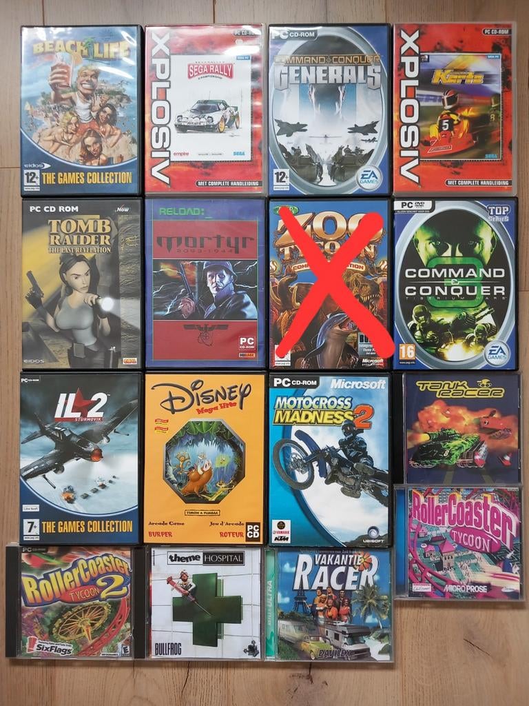 15 verschillende PC computerspellen - Diverse genres, Gebruikt, Overige genres, 1 speler, Ophalen of Verzenden
