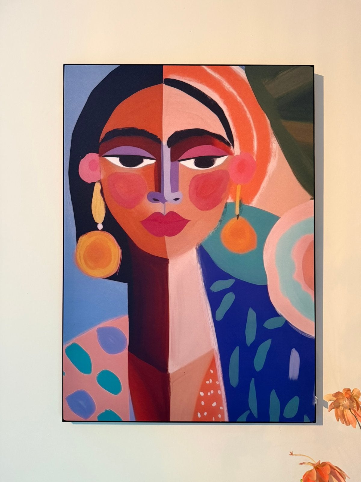 Wisseldoek werk aan de muur - 60x85 cm - NIEUW, Antiek en Kunst, Kunst | Schilderijen | Klassiek, Portret of Personen, Ophalen of Verzenden