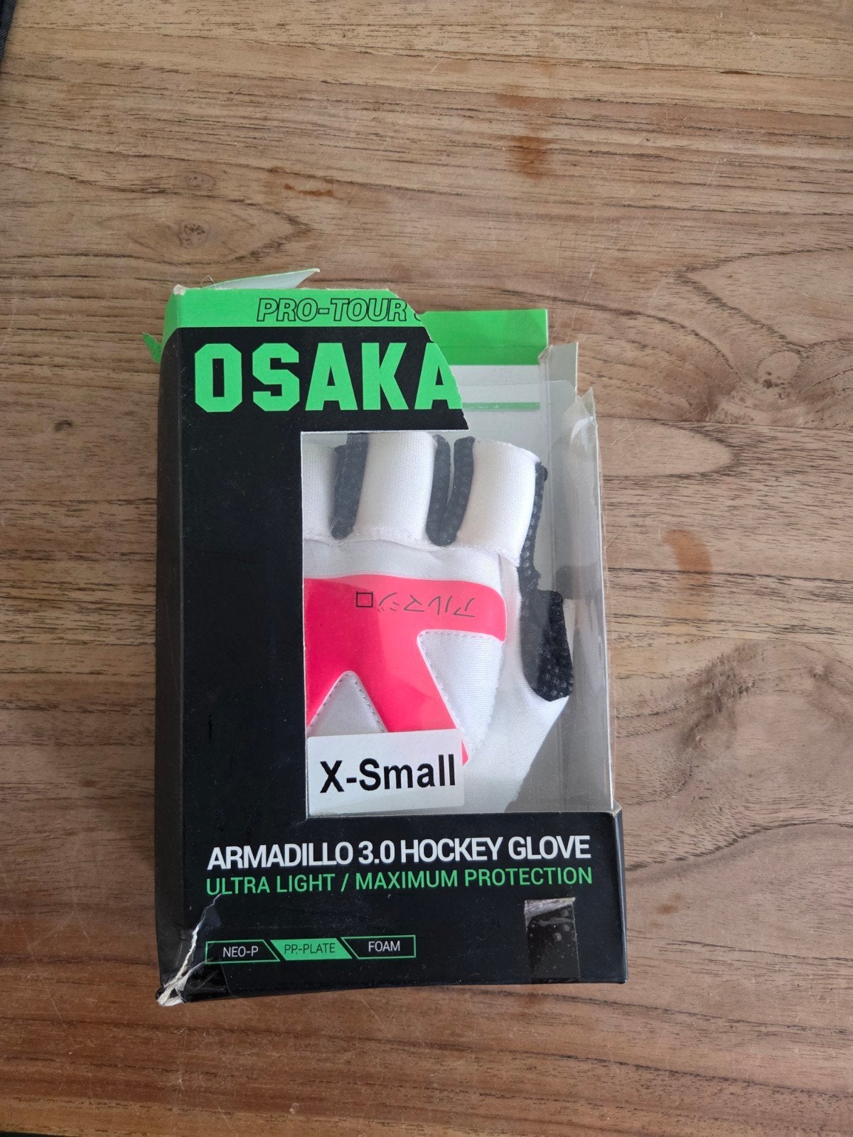 Hockey Handschoen Osaka Armadillo 3.0 Pro-Tour, maat XS, Ophalen, Zwart, Overige typen, Nieuw