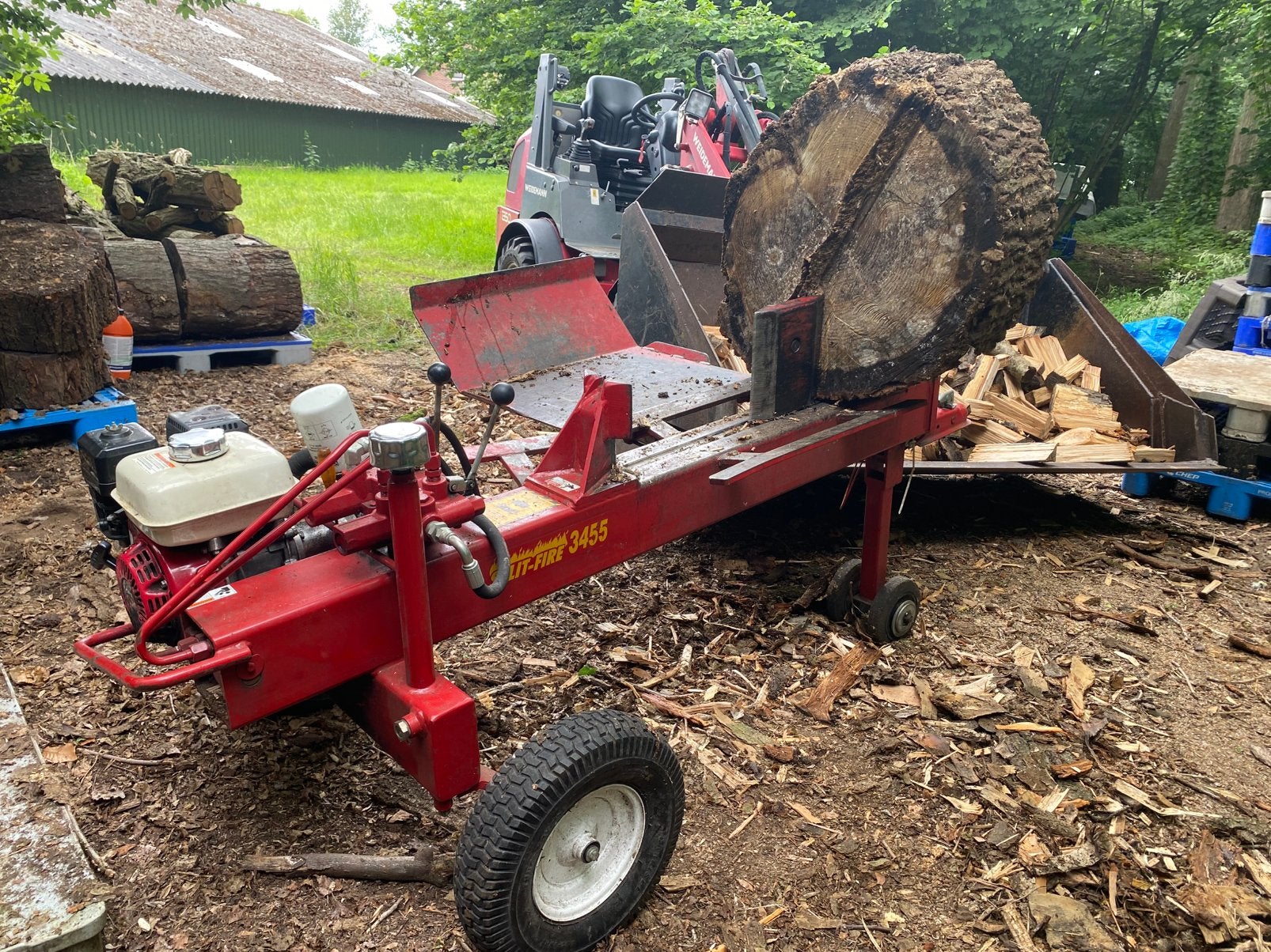 Kloofmachine te huur net bediening, Tuin en Terras, Ophalen of Verzenden, Zo goed als nieuw, Benzine, Liggend