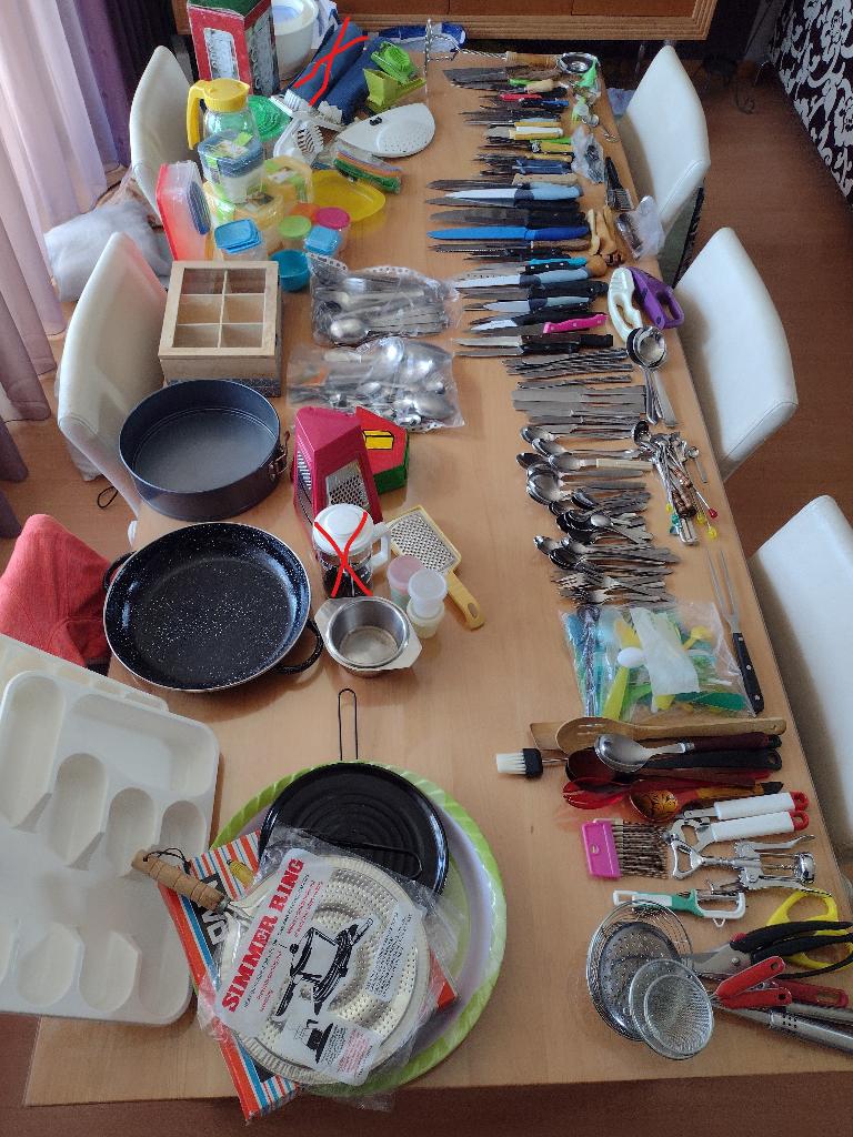 Keuken gerei verschillende dingen, Huis en Inrichting, Keuken | Bestek, Zo goed als nieuw, Los bestek, Rvs of Chroom, Ophalen