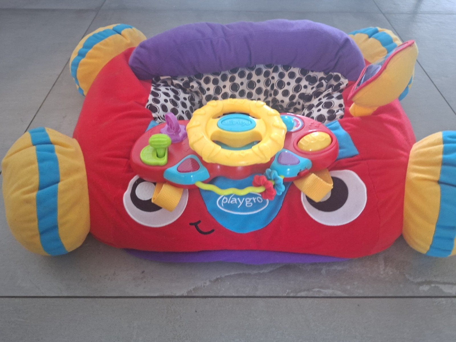Playgro Muzikale Auto Zitkussen Baby/Dreumes, Ophalen of Verzenden, Zo goed als nieuw, Overige typen, Met geluid