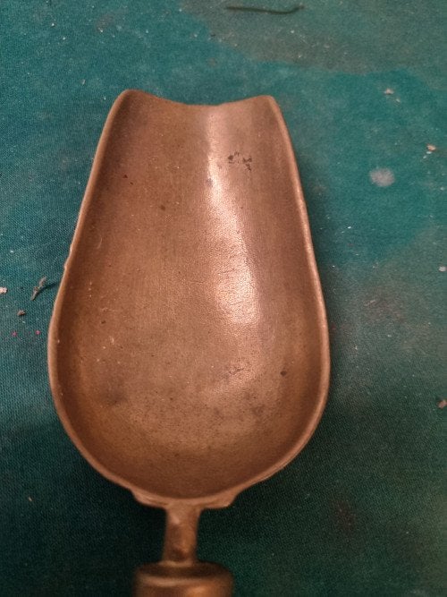 schep antiek messing hout gruttenschepper, Huis en Inrichting, Keuken | Bestek, Ophalen of Verzenden, 'T Olde Gre-j, Info@toldegrej.nl