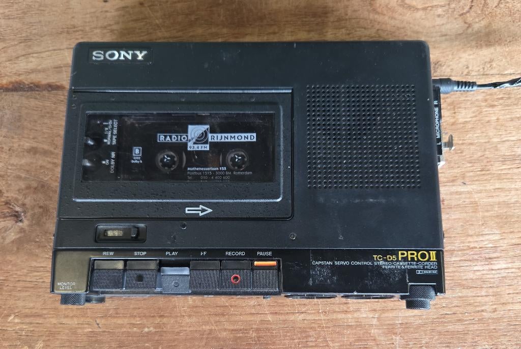 Sony TC-D5 PRO II draagbare stereo cassettespeler recorder, Audio, Tv en Foto, Professionele Audio-, Tv- en Video-apparatuur, Audio