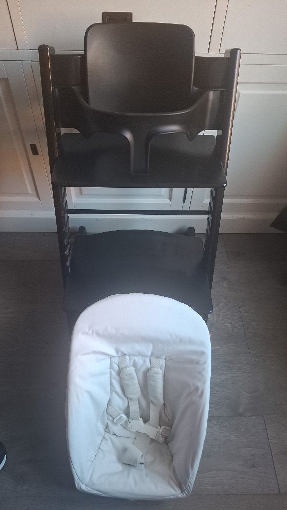Nette complete stokke tripp trapp kinderstoel, Ophalen, Gebruikt, Meegroeistoel