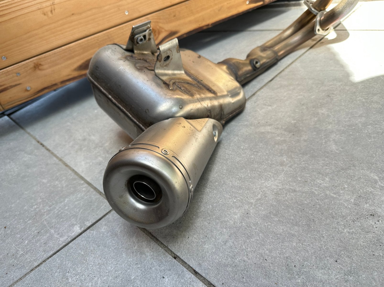 Yamaha XSR700 uitlaat, Ophalen, Gebruikt
