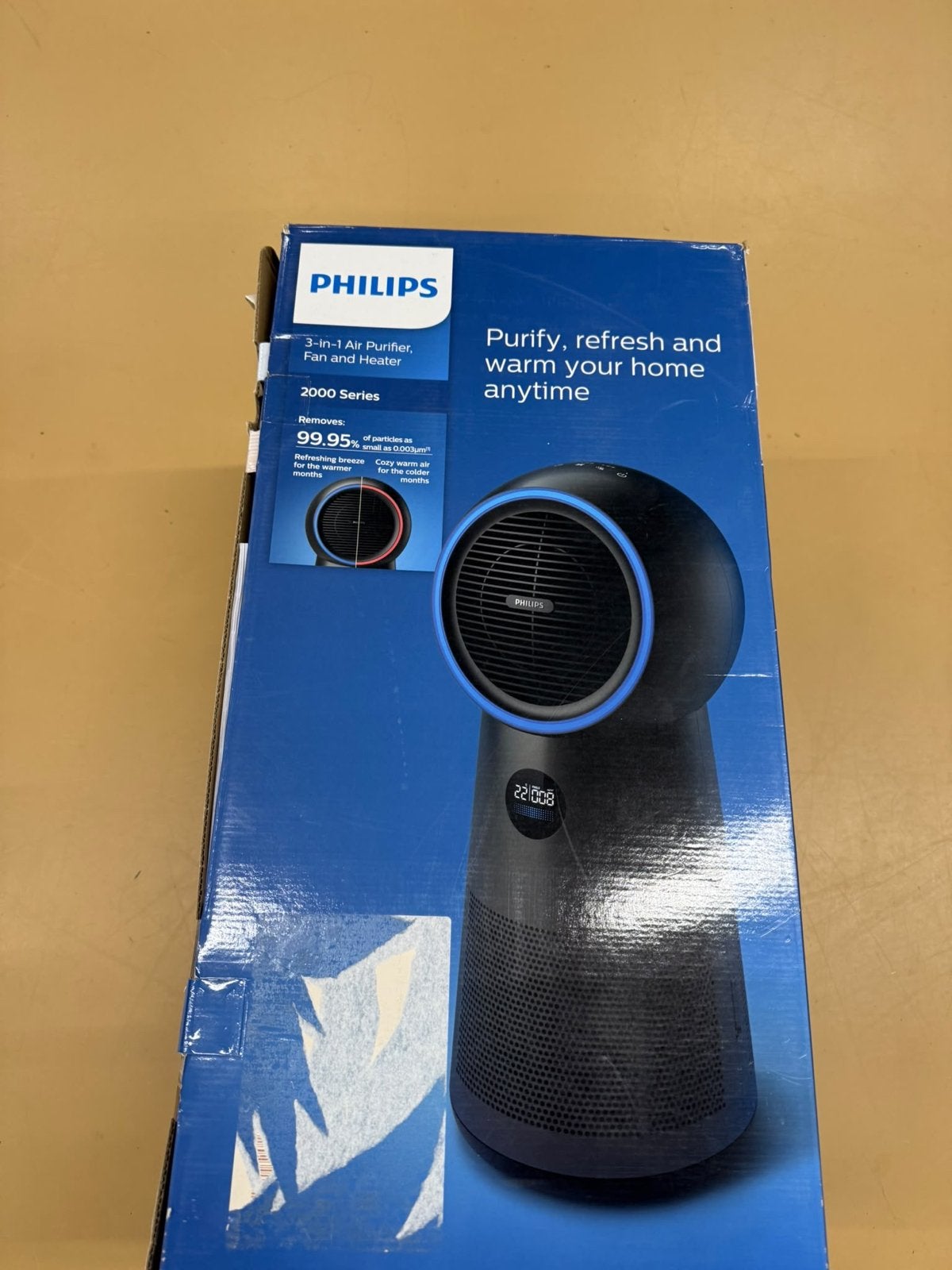 Philips 2000 Series 3-in-1 Luchtreiniger, Ventilator & Verwa, Ophalen of Verzenden, Nieuw, Luchtreiniger