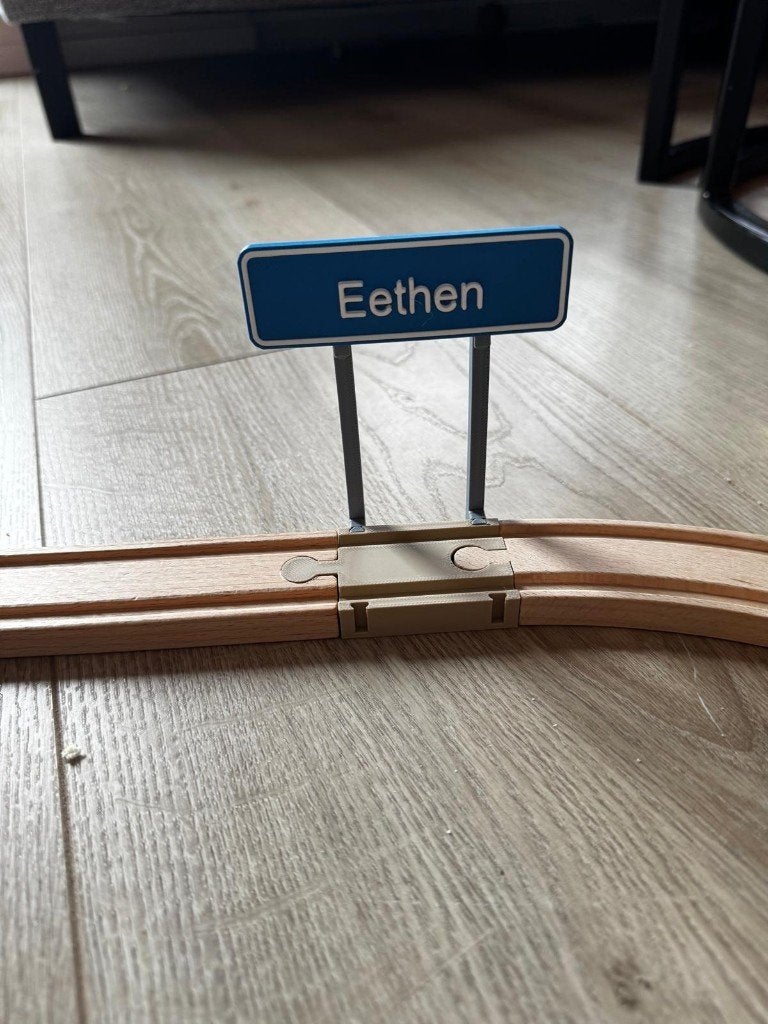 Houten Treinbaan Plaatsnaamborden, Ophalen of Verzenden, Nieuw, Overige typen
