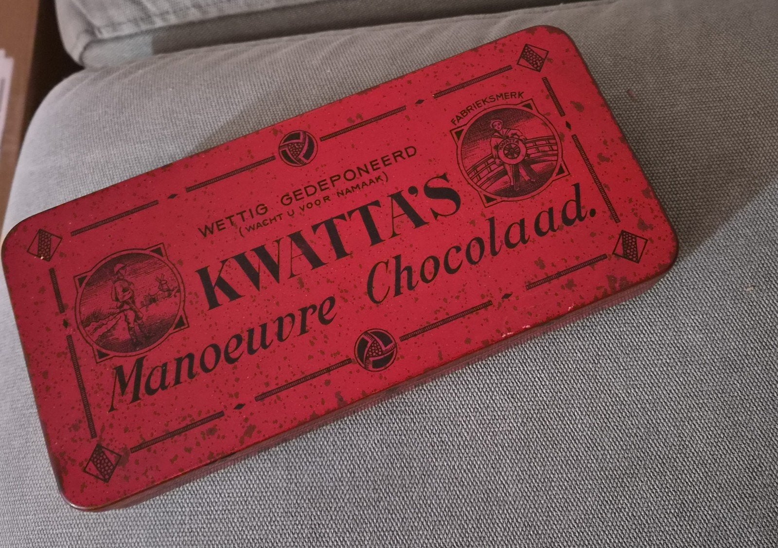 Kwatta's manouvre chocolaad blikje, Verzamelen, Ophalen of Verzenden