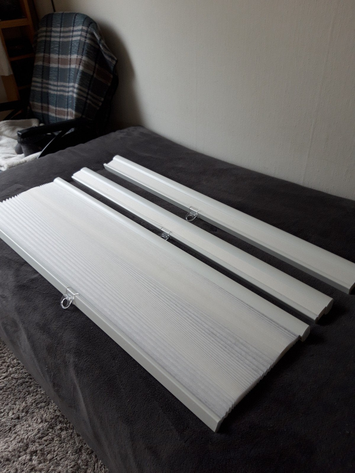 IKEA hoppvals dubbelplissé gordijn. 100x155. Drie stuks., Huis en Inrichting, Stoffering | Gordijnen en Lamellen, Ophalen, Wit