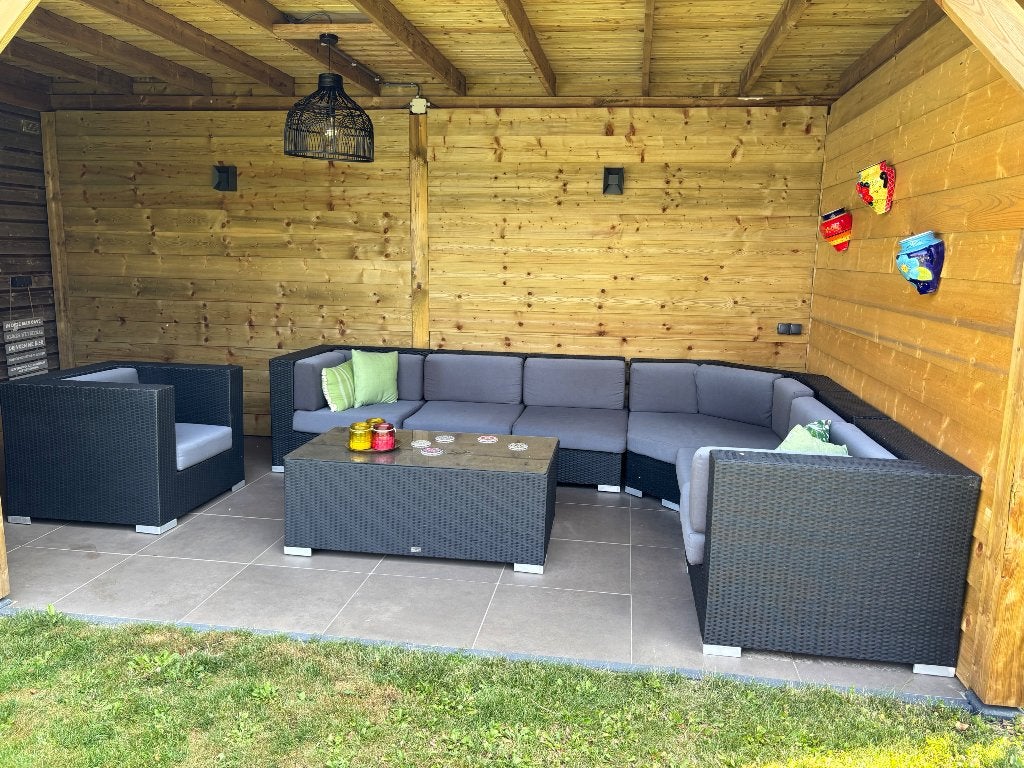 Loungebank all weather, Ophalen, Gebruikt, Bank, 8 zitplaatsen