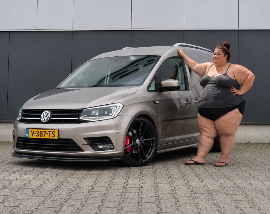Volkswagen Caddy 2.0TDI DSG LED ACC LEER 2X SCHUIFDEUR PDC S, 4 cilinders, 700 kg, Volkswagen, Beige