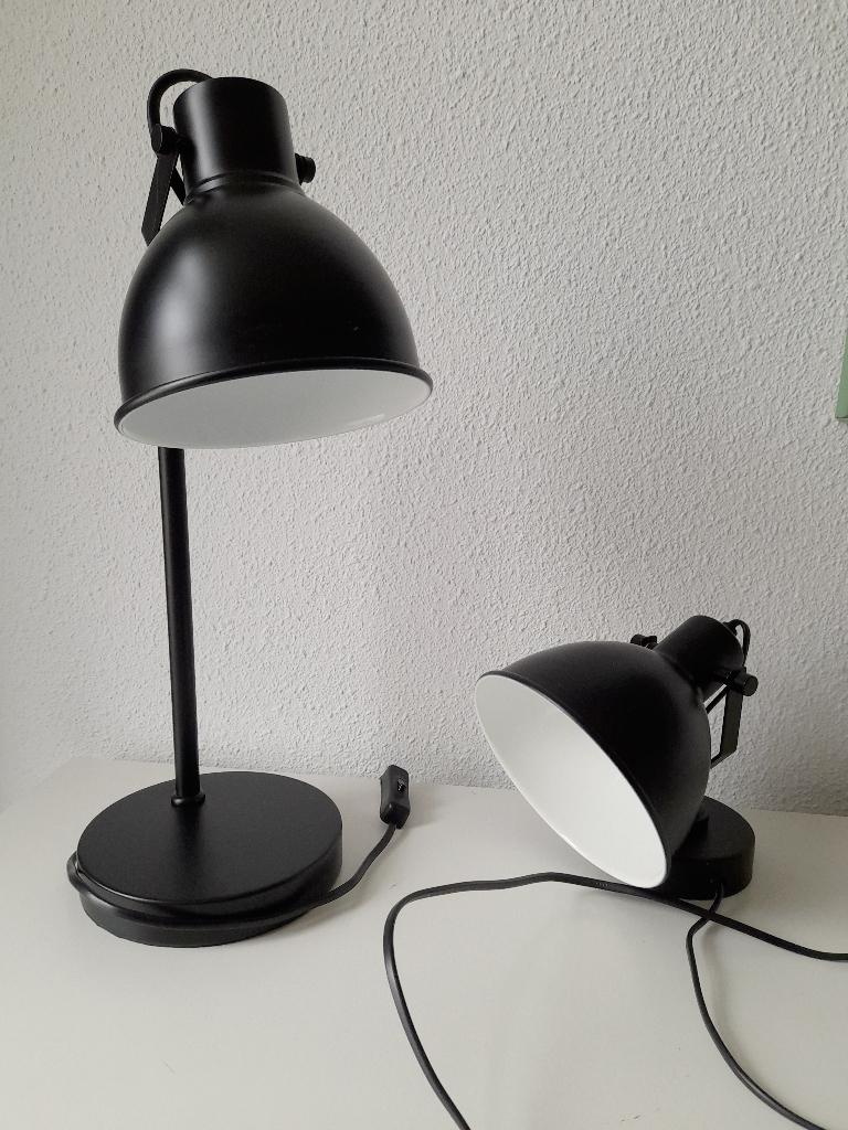 Tafellamp en wandlampje zwart, Ophalen of Verzenden, Zo goed als nieuw, Metaal, Minder dan 50 cm